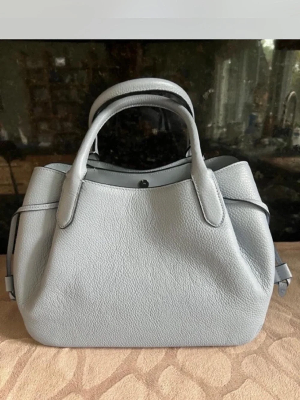 Kate Spade Dumpling Large Shoulder Bag in Muted Blue